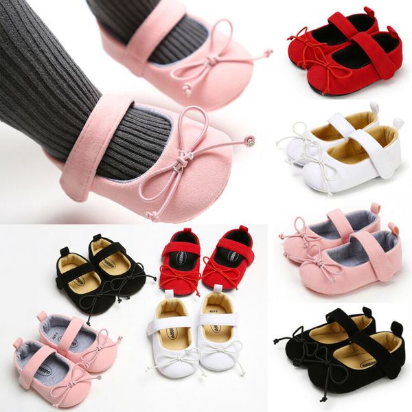 

pudcoco sweet baby prewalkers soft sole sneakers bow newborn girls anti-slip crib shoes 0-18m
