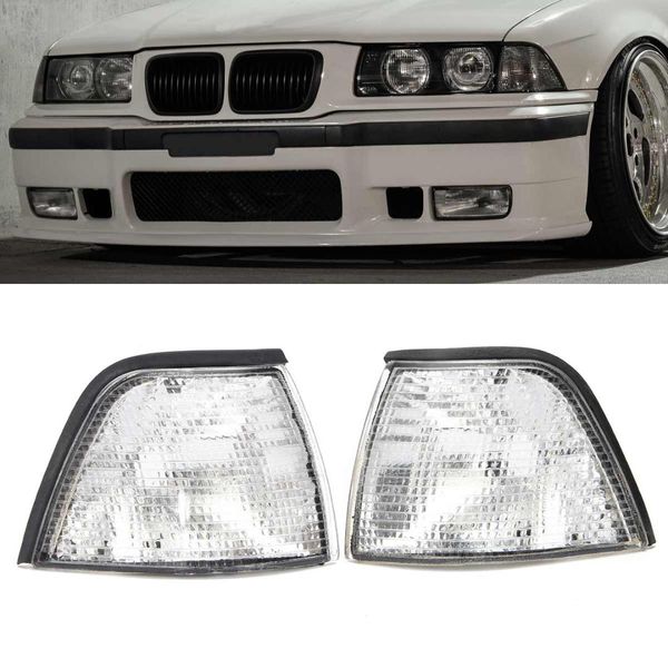 

pair new corner lights sidelights for e36 3-series 4dr 1992 1993 1994 1995 1996-1999 not for 2dr coupe or convertible