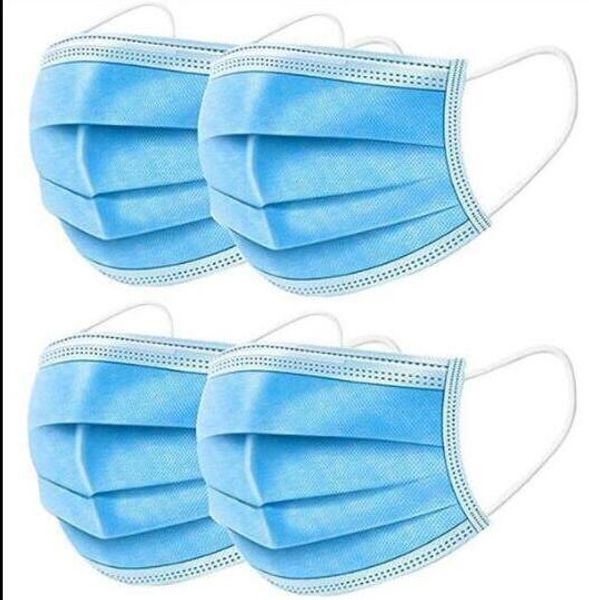 

dhl in stock non woven disposable face mask 3 layers earloop anti-dust face masks