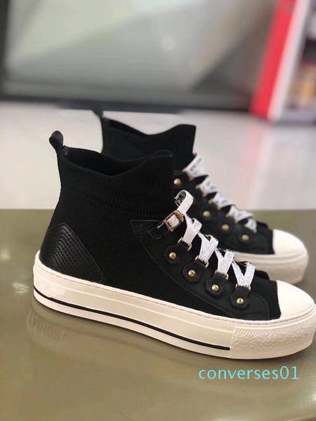 

luxury designer men casual mens womens fashion sneakers party platform shoes velvet chaussures df0718 co01, Black