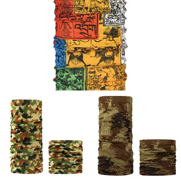 

gpwno motorcycle sport neck bicycle fishing scarf bandanas with safety filters shield face mask headwear headband ring scarf shipping, Black