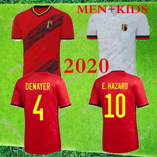 

2020 belgium hazard lukaku mertens soccer jersey home 2021 vermaelen de bruyne nainggolan national team away man + kids football shirt, Black;yellow