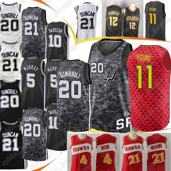 

Trae 11 young demar 10 derozan jer ey manu 20 ginobili dominique 21 wilkin de 039 andre 12 hunter tim 21 duncan dejounte 5 murray, Black;red