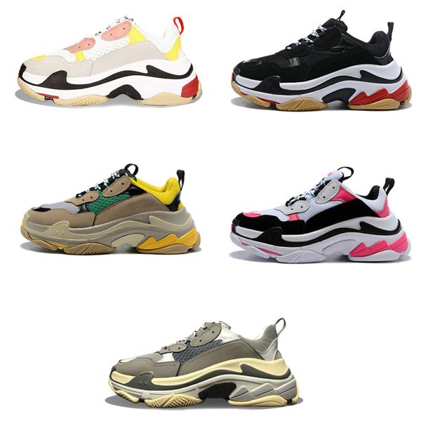 

2020 fashion designer casual dad mens womens yellow red shoes luxury shoessports shoes thick soled shoes 36-45
