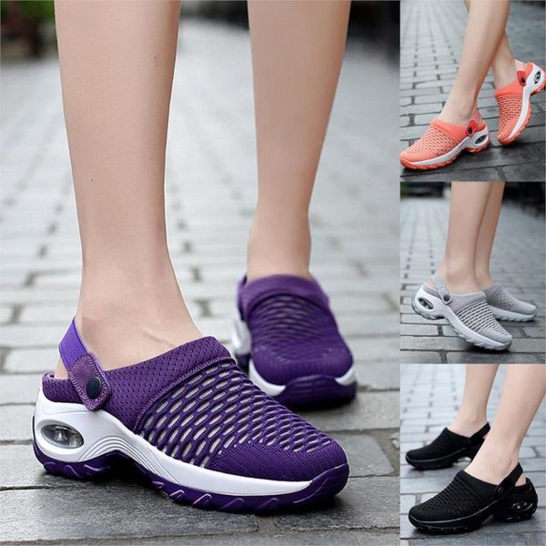 

2020 mesh women men sandals outdoor running shoes couples breathable soft athletics jogging sneaker