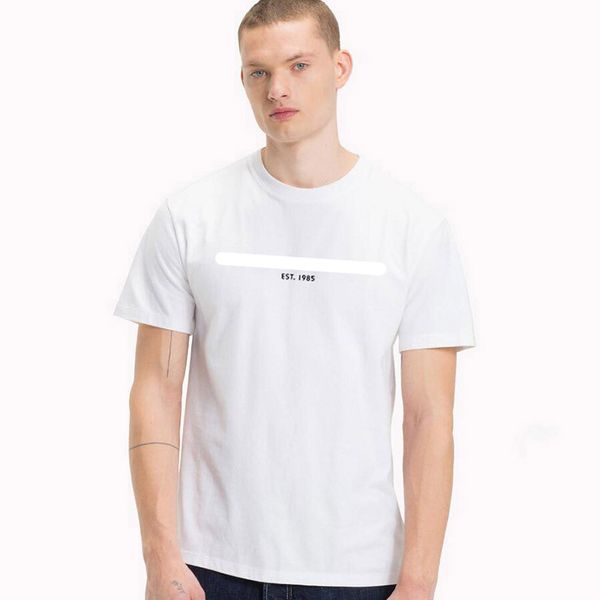 

мужская летняя дизайнер роскошные футболки с круглым вырезом с коротким рукавом сплошной цвет homme одежда письмо печать мода стиль повседне, White;black