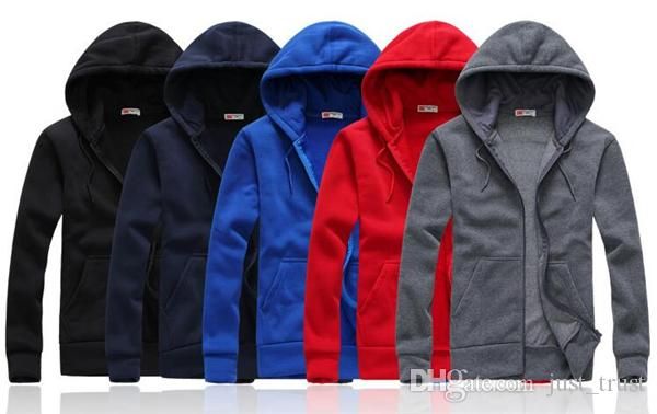 

горячие продажи мужские толстовки и свитшоты осень зима любители повседневная с капюшоном спортивная куртка мужская куртка 5 цветов, размер, Black