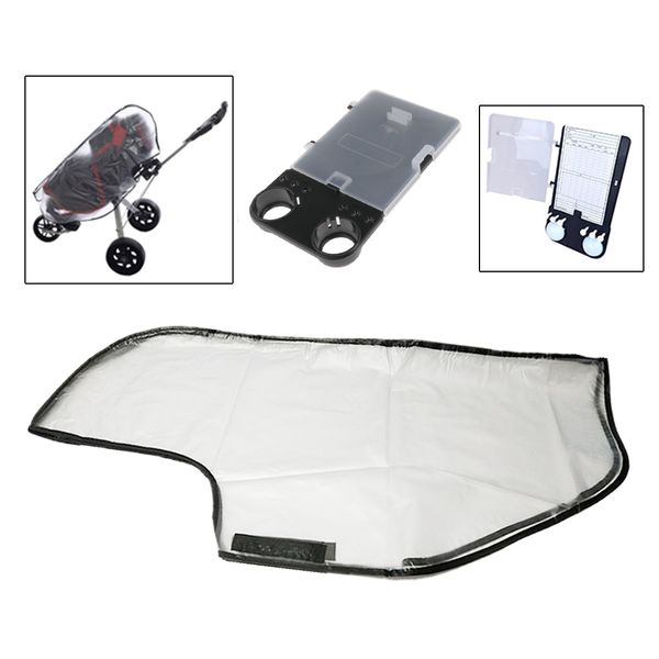 

golf club trolley rain cover protect case raincoat & scorecard holder clip