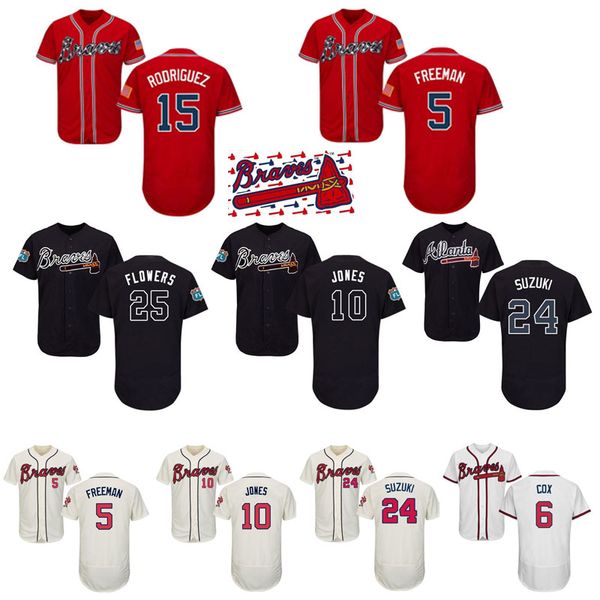 

13 ronald acuna jr. baseball jerseys atlanta 5 freddie an 10 chipper jones braves men jerseys 44 hank aaron 3 murphy stitched, Black;white