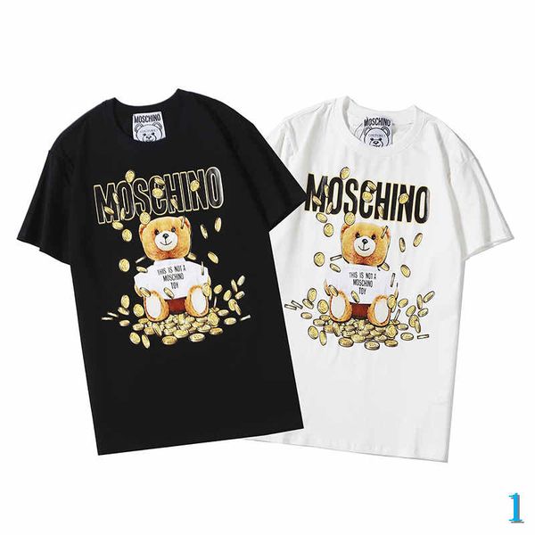 

mens designer t shirts brand fashion tees breathable loose short sleeves pattern printed luxury t shirts summer wholesale 1, White;black