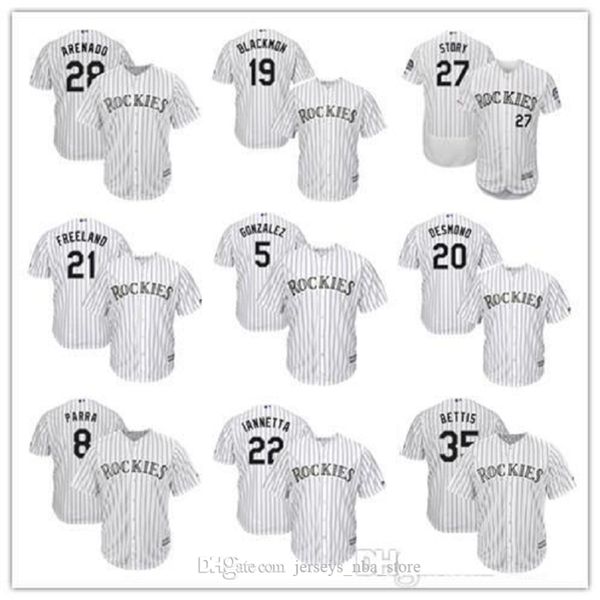 

colorado 27 trevor story 28 nolan arenado rockies majestic home authentic collection flex base player baseball jersey 02, Blue;black
