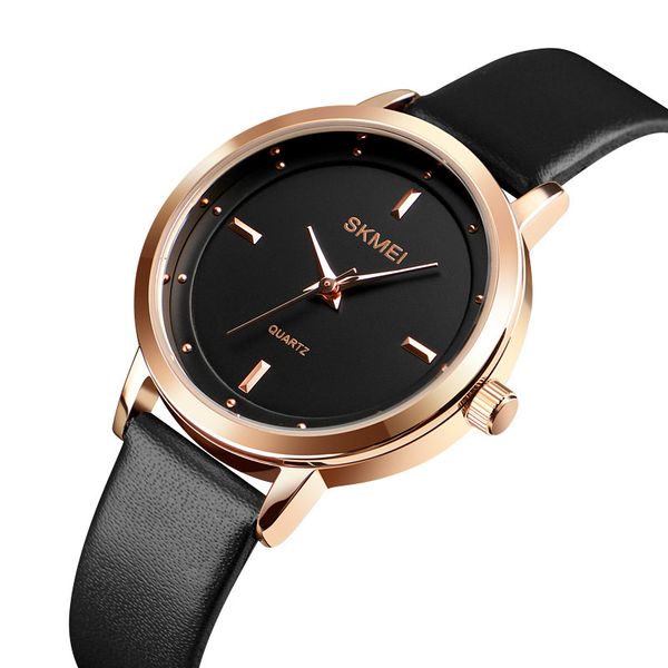 

brand fashion women watches leather female quartz wristwatches ladies thin casual strap watch 1457, Slivery;brown
