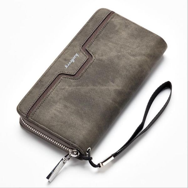 

2019 men's long zip wallet pu leather clutch business casual youth clutch fashion bag, Red;black