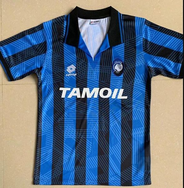 Top 1991/92 Atalanta Retro CANIGGIA STROMBERG PAULINO camisetas de futbol Fußballuniform-Kits Fußballtrikot Thailand Qualitäts-Fußballtrikots
