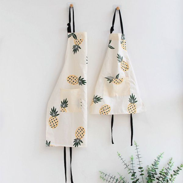 

elegant kitchen apron cute cartoon sleeveless cotton linen aprons for men women home cleaning tools children and adults