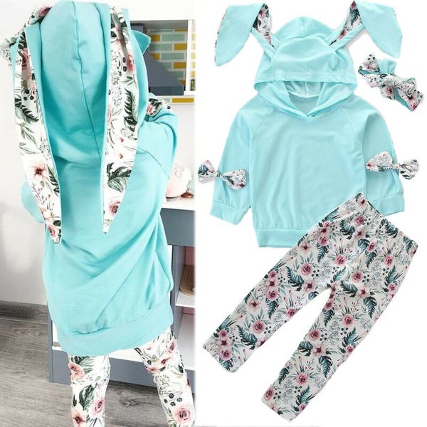 

новорожденные дети новорожденных девочек с длинными рукавами топы + брюки + оголовье одежда комплект одежды для новорожденных комплект одежд, White