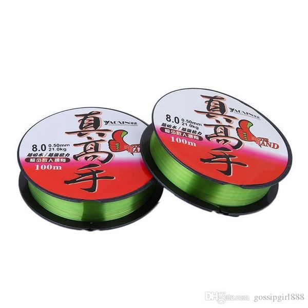 

100m strong tensile nylon 100 m fluorocarbon line leadership line fishing rope accessories winter rope fishing fly fishing line