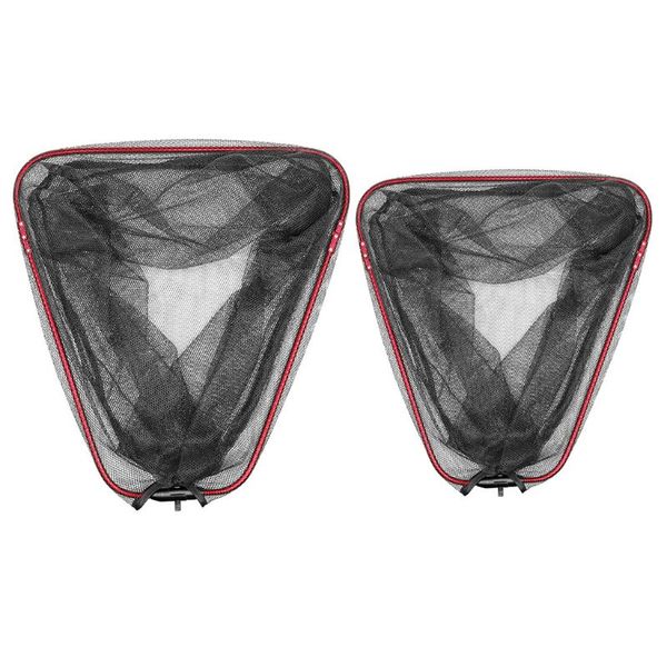 

folding fishing net triangle portable depth mesh netting pole fishing brail head nets accessories