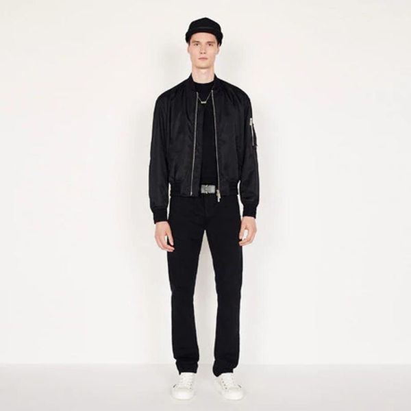 

20ss pure black denim jeans metal label прямые длинные брюки мужчины женщины пара модные брюки повседневная улица прохладная молния fly hfhl, Blue