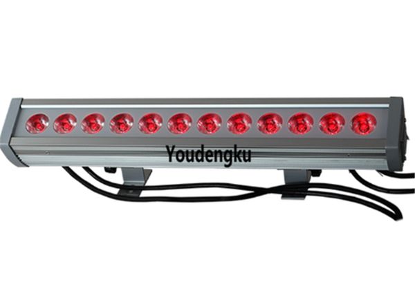 8 adet led şerit cephe açık 50cm IP65 Mini doğrusal duvar yıkayıcı rgb yıkayıcı dışında led 12x3W 3in1 led