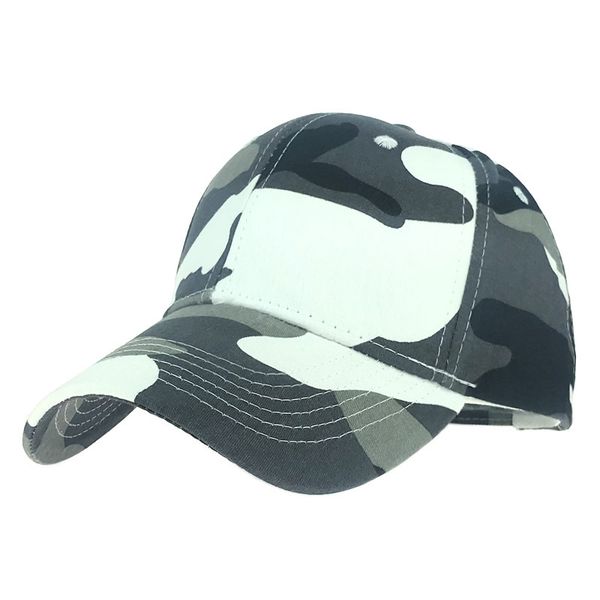 

cotton camouflage baseball cap outdoor sport sunscreen cap novel design casual joker curve along cotton hat for young, Blue;gray