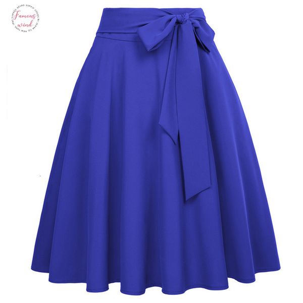 

skirt women solid color high waist self tie bow knot embellished sweet elegant harajuku skirt a line ladies skirts, Black