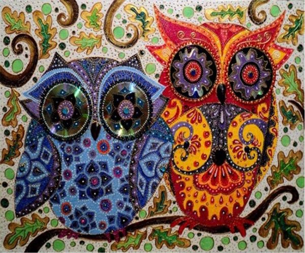 

Full Square/Round Drill 5D DIY Diamond Painting "owl" Embroidery Cross Stitch Mosaic Home Decor Art Experience toys Gift A0400