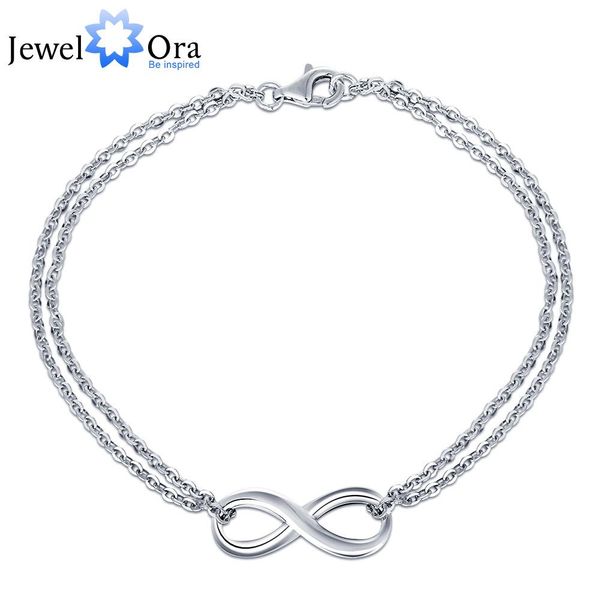 

925 sterling silver bracelets for women infinity trendy bracelets & bangles ( ba101278) 17401, Golden;silver