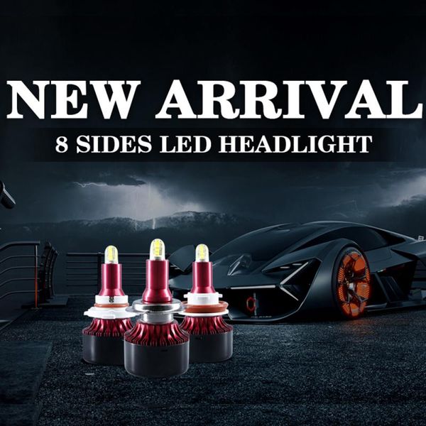 

2 pcs series h1 h7 h8/9/11 h4/hb2 9006/hb4 9005/hb3 fog lights led headlight led auto lamp 12v 6000k lighting