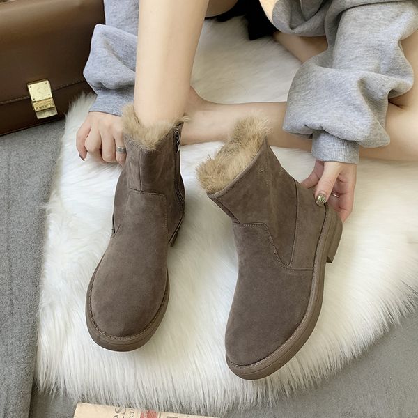 

women's rubber boots shoes woman winter shoes booties ladies boots-women low heels booties australia luxury designer lace up, Black