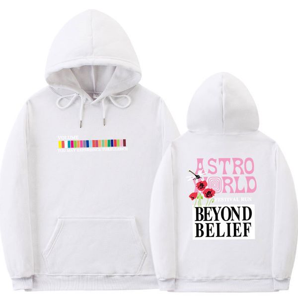 

travis scott astroworld mens hoodies thick designer winter long sleeve mens hooded sweatshirts letters printed homme, Black