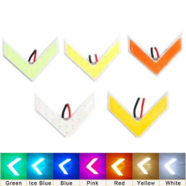 

auto cob led arrow light car rear view mirror indicator drl turn signal lights warnning safety day lighting automobiles accessories