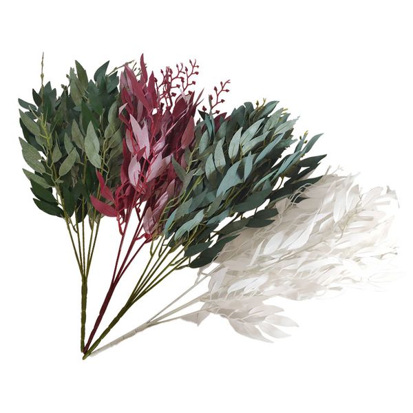 

artificial plants 5 forks fake mosaic high-grade wedding household l decoration faux plants fake grass greenery