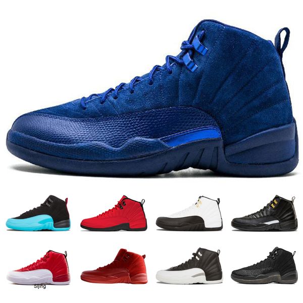 

mens 12 deep royal blue basketball shoes for men gym red flu game dark grey unc the master taxi playoffs mens sports sneakers