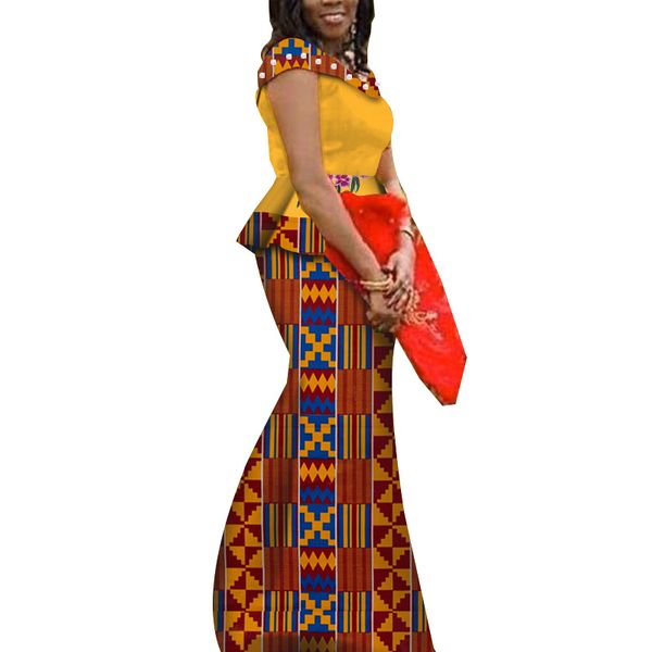 

african women clothes clothing skirt set customization size party skirts set, Red