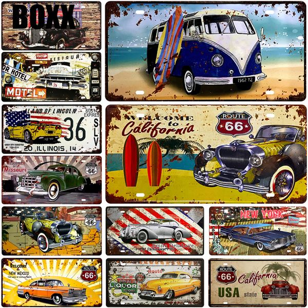 

bus number car metal license plate plaque metal vintage tin sign metal signs vintage bar decoration poster pub pin up