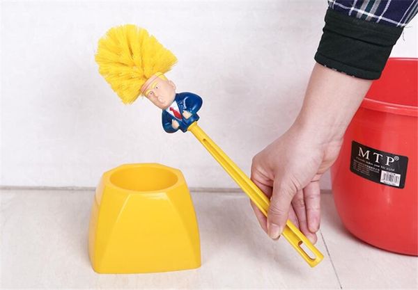 

creative nail-wall-mounted household toilet trump brush set upscale l and club stainless steel toilet trump brush bathroom decor#338