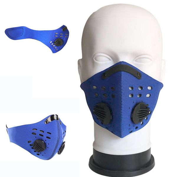 

cycling filter mask dust-proof activated carbon half mask dust-proof outdoor sport camping windproof cycling face protector, Black
