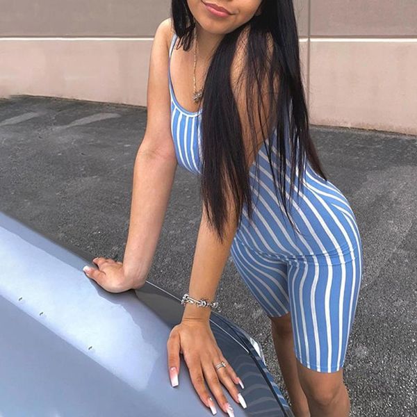 

lady рукавов женщины повседневная легкий костюм с шортами stripe print bodysuit street shoot повседневный romper one piece одежда игровая од, Black;white