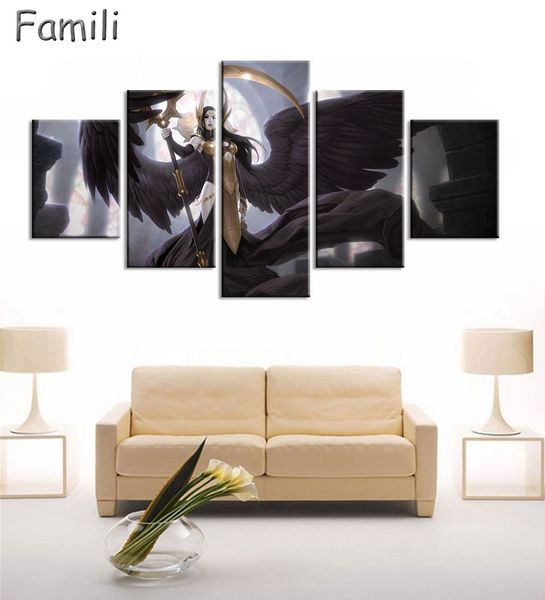 Acheter Angeles Filles Anime Demons Peinture Decoration De Chambre Denfant Imprimer Affiche Photo Toile Sans Cadre De 9 57 Du Xiaofang8810 Dhgate Com