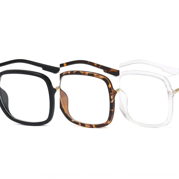 

2020 large anti-blue student personalized plain ins 2020 large frame anti-blue student personalized plain glasses frame ins glasses, Silver