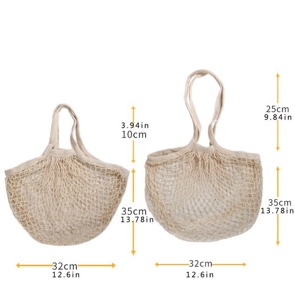 

reusable cotton mesh produce bags fruit vegetables storage bag drawstring shopping bag