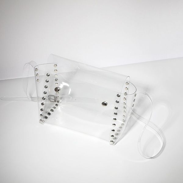 

2020 new shoulder bag women's transparent jelly square bag can be portable fashion multi-function mini messenger ladies