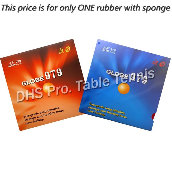

globe 979 long pips-out table tennis rubber with sponge