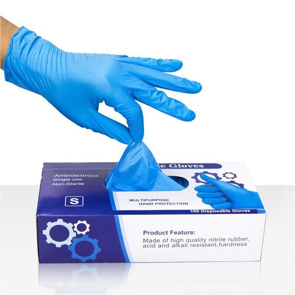 

100pc disposable rubber gloves latex protective dishwashing/kitchen/ /work/garden glove universal for left and right hand