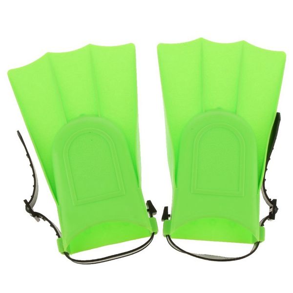 

kids adults adjustable fins swimming diving swimming fins - green, s: 25-30
