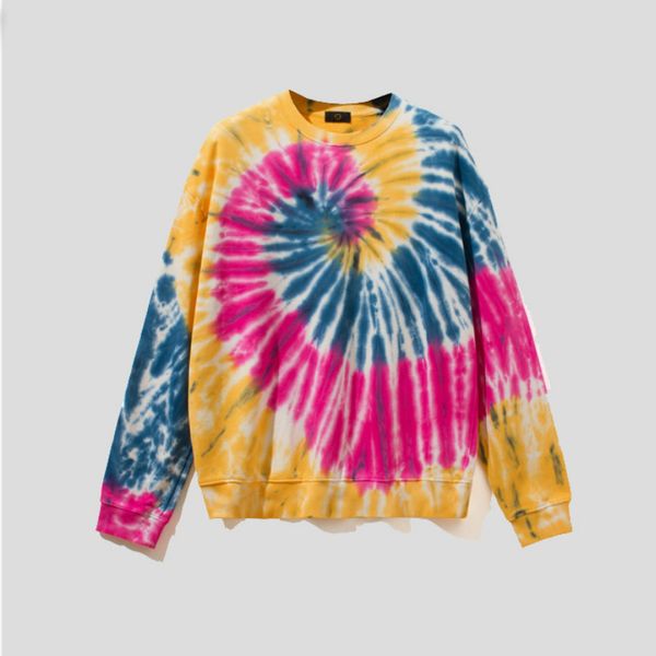 

ebaihui cotton women hoodies oversized clothes paisley tie dye printed long sleeve hooded women's korean loose pullover sweatshirt, Black