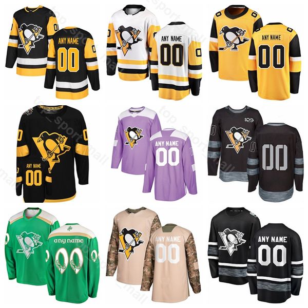 

custom name pittsburgh penguins ice hockey matt cullen jersey marcus pettersson derick brassard tanner pearson jack johnson winter classic, Black;red