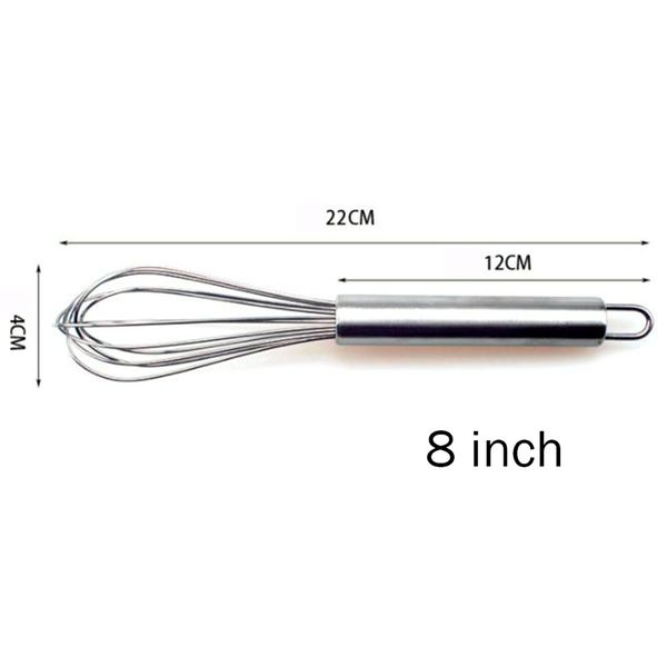 

8/10/12 inches) stainless steel egg beater hand whisk mixer kitchen tools