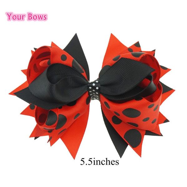 

your bows 5.5 inches ribbon bows with hair clips girls hair headbands girl headwear cute hairpin kids accessories, Slivery;white
